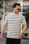 Erkek çizgili Kısa Kollu T-shirt