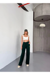 Osy Modal Yumuşak Dokulu Kumaş Nakış Işlemeli Rahat Bol Paça Eşofman Pantalon - Siyah