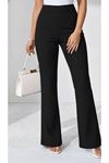 Kadın Yüksek Bel Paçaya Doğru Geniş Dalgıç Pantolon