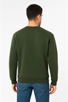 Erkek Üç İplik Düz Bisiklet Yaka SweatShirt - Haki