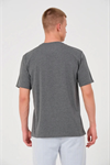 Erkek 24/1 Düz A Kalite Oversize T-shirt - Antrasit