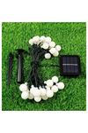 Solar 5m 28 Led Top Gün Işığı Siyah Kablolu