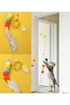 Elastik Yapışkanlı Kedi Oyun Oltası