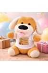 Happy Birthday Tişörtlü Peluş Köpek