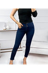Yüksek Bel Likralı Jean Pantolon 90 Cm