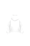 Samuray Ninja Çift Kapşonlu ZIP Fermuarlı Kanguru Çepli Tam Fermuarlı Hoodie Swetshirt - Beyaz