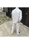 Erkek Kadife Oversize Takım – Gömlek Ve Pantolon İkili Set Füme Corduroy Şıklığı, Rahat Ve Zarif Duruş Yumuşak Dokulu Kadife Kumaş, Düğmeli Gömlek Üst Ve Lastikli Pantolon Alt Parça Ile Gün Boyu Konfor- Gri