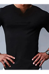 Erkek Kısa Kollu V Yaka Süprem T-shirt
