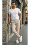 Erkek Slim Fit Dilli Kumaş Pantolon