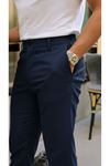 Erkek Cepli Slimfit Atlas Pantolon