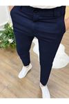 Erkek Cepli Slimfit Atlas Pantolon