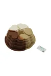 5 Dilim Kalp Tasarımlı Kek Kalıbı - Silikon - 9 cm Derinlik