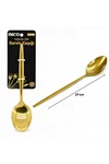 Metal Servis Kaşığı - Gold Renk - 27 cm