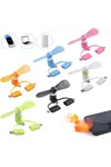Mini Telefon Fanı - Lightning - Type-C - Micro USB Girişli - Sessiz