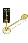 Metal Servis Kevgiri - 27 cm - Gold Renk