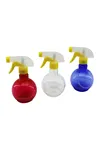 Şeffaf Tombul Boş Sprey Şişesi - 350 ml - Püskürtücü Başlık - Renkli
