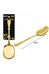 Metal Servis Kaşığı - 25 cm - Gold Renk