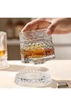 360 Derece Dönen Bardak - 280 ml - Kristal Cam
