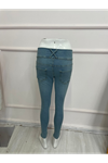 Yüksek Bel Likralı Jean Pantolon 90 Cm