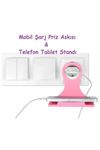 TBL Dekor® Universal Mobil Şarj Priz Askısı ve Telefon Tablet  Tutucu Stand