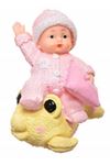 TBL Dekor® Decotown Hediyelik Sevimli Pembe Bebek Biblo Polyester Süs Eşyası