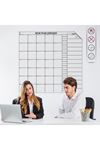 TBL Dekor® Aylık Planlayıcı Manyetik Duvar Stickerı Takvim Plan Çizelgesi