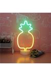 TBL Dekor® Dekoratif Ananaslı Neon Led Masa Ve Gece Lambası Hediyelik Lamba