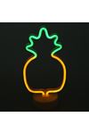 TBL Dekor® Dekoratif Ananaslı Neon Led Masa Ve Gece Lambası Hediyelik Lamba