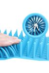 TBL Dekor® Silikon Jel Fırçalı Kedi Köpek Pati Ayak Yıkama Temizleme Kovası (Küçük)
