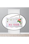 TBL Dekor® Decotown My Room Benim Odam Dekoratif Çiçek Desenli Kapı Askısı