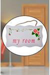 TBL Dekor® Decotown My Room Benim Odam Dekoratif Çiçek Desenli Kapı Askısı