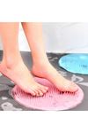 TBL Dekor® Silikon Fırçalı Banyo Masaj Matı ve  Ayaklar için Topuk Masaj Paspası