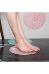 TBL Dekor® Silikon Fırçalı Banyo Masaj Matı ve  Ayaklar için Topuk Masaj Paspası