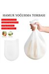 TBL Dekor® Orta Hamur Torbası Silikon Şeffaf Hamur Yoğurma Torbası Ekmek Makarna Mantı  Hamuru Kolay Yo