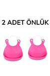 TBL Dekor® Çocuk Bebek Mama Önlüğü Dökülme Engelleyici Bükülebilir Pembe