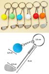 TBL Dekor® Gerçekçi Golf Tasarımlı Şık Anahtarlık Kolye Çanta Süsü Golf Keychain