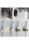 TBL Dekor® Pratik Organizer 4lü Yapışkanlı Fırça Paspas Mop Fırça Sabitleyici Ergonomik Alet Aparatı