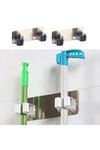 TBL Dekor® Pratik Organizer 4lü Yapışkanlı Fırça Paspas Mop Fırça Sabitleyici Ergonomik Alet Aparatı