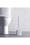TBL Dekor® Duvara Monte Edilebilir Kapaklı Askılı Klozet Yumuşak Silikon Başlıklı Tuvalet Fırçası Seti