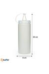 TBL Dekor® Şeffaf Kapaklı Sızdırmaz Yağlık Sosluk Şişesi Plastik Yağdanlık 400 ml AP-9028