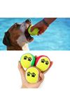 TBL Dekor®  3lü Renkli Desenli Tenis Topu Kedi Köpek Oyuncağı