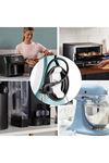TBL Dekor 6'lı Pratik Kablo Toparlayıcı Yapışkanlı Klips Mutfak Air Fryer Kettle Kahve Tost Makinası