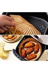 TBL Dekor®100 Adet  Air Fryer Pişirme Kağıdı Tek Kullanımlık  Yağlı Kağıdı Yuvarlak Tabak Model