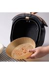 TBL Dekor®100 Adet  Air Fryer Pişirme Kağıdı Tek Kullanımlık  Yağlı Kağıdı Yuvarlak Tabak Model