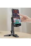 TBL Dekor® Masaüstü Telefon Standı 360 Derece Dönebilen Başlıklı Ayaklı Telefon Tripodu