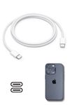 TBL Dekor® Apple 15/15 Pro Type-C to Type-C Hasır Örgü Hızlı Şarj Kablosu (1m)