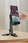 TBL Dekor® Masaüstü Telefon Standı 360 Derece Dönebilen Başlıklı Ayaklı Telefon Tripodu