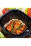 TBL Dekor® 250 Adet Air Fryer Pişirme Kağıdı Tek Kullanımlık Hava Fritöz Yağ Geçirmez Yapışmaz Gıda Pişirme Kağıdı Delikli Kare Model