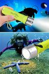 TBL Dekor® Süper Parlak LED Su Altı Dalış Feneri – Taşınabilir, Su Geçirmez ve Darbeye Dayanıklı El Feneri