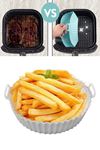 TBL Dekor® Renkli Isıya Dayanıklı Yıkanılabilir Silikon Fırın Ve Airfryer Yuvarlak Model Pişirme Matı 20 Cm